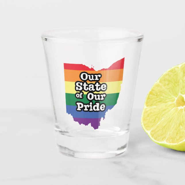 Our State of Our Pride | Ohio Shot Glass (Front)