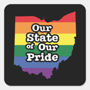 Our State of Our Pride   Ohio Square Sticker