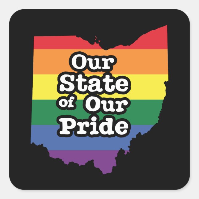 Our State of Our Pride | Ohio Square Sticker (Front)