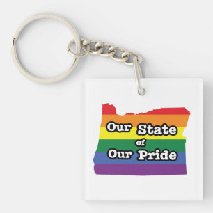 Our State of Our Pride   Oregon Key Ring