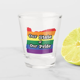 Our State of Our Pride Oregon Shot Glass