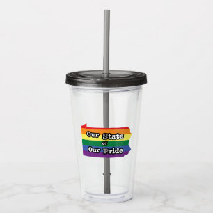 Our State of Our Pride Pennsylvania Acrylic Tumbler
