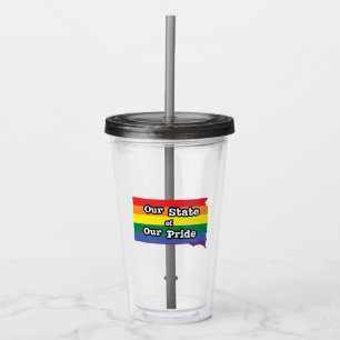 Our State of Our Pride South Dakota Acrylic Tumbler
