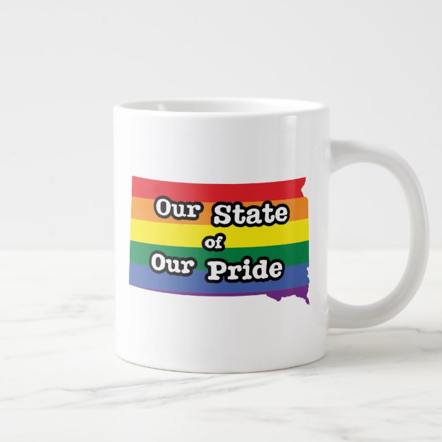 Our State of Our Pride | South Dakota Large Coffee Mug (Right)