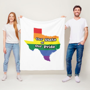 Our State of Our Pride Texas Fleece Blanket
