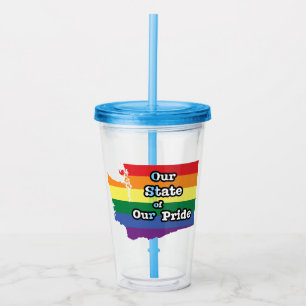 Our State of Our Pride Washington Acrylic Tumbler