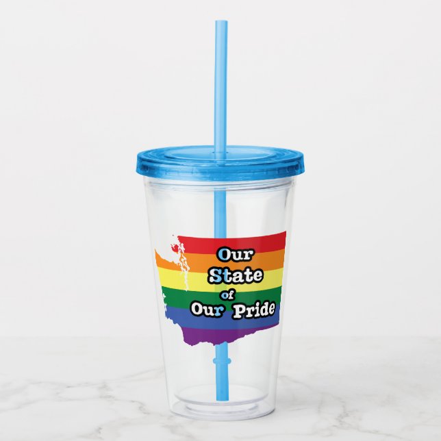 Our State of Our Pride | Washington Acrylic Tumbler (Front)