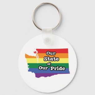 Our State of Our Pride Washington Key Ring