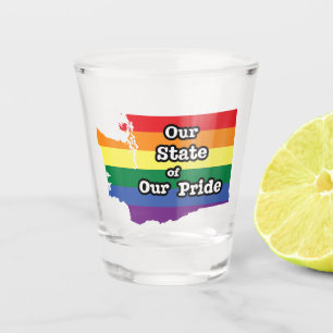 Our State of Our Pride Washington Shot Glass