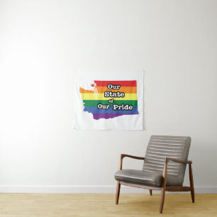 Our State of Our Pride Washington Tapestry