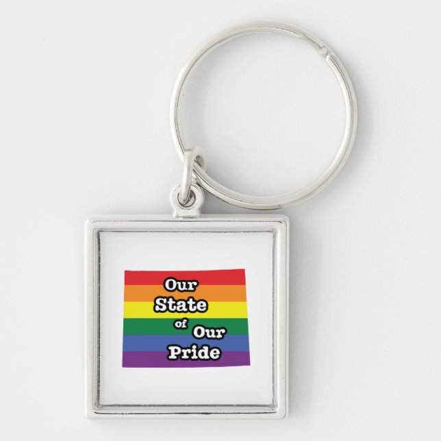 Our State of Our Pride | Wyoming Key Ring (Front)
