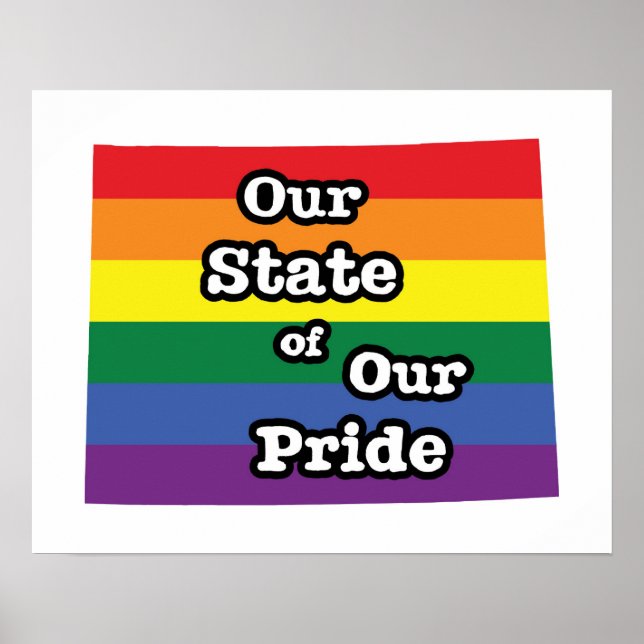 Our State of Our Pride | Wyoming Poster (Front)