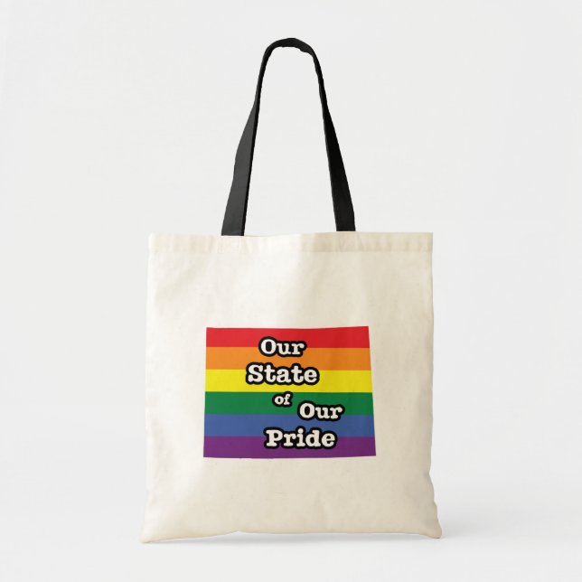 Our State of Our Pride | Wyoming Tote Bag (Front)