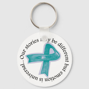 Our stories may be different Keychain