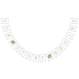 Our Story Begins, Book Themed Bridal Shower Bunting