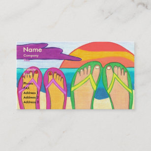 Our Summer Vacation Business Card Template