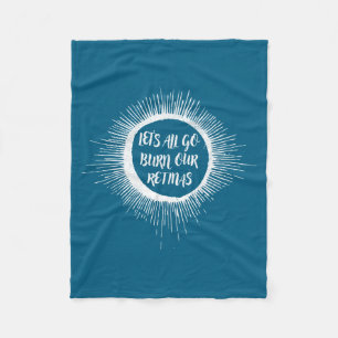 Our Sun Eclipse Solar Total Let's Fleece Blanket