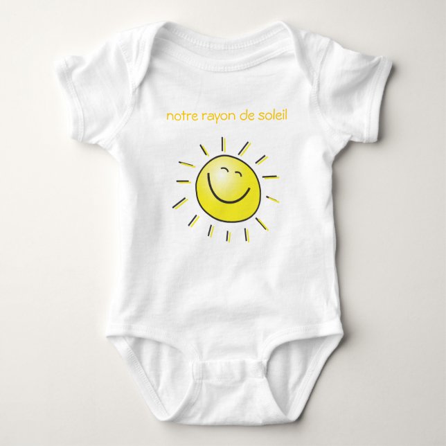 our sun ray baby bodysuit (Front)