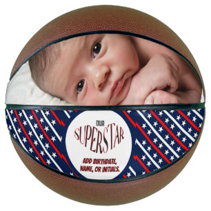 Our Superstar Red, White, And Blue Basketball