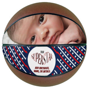 Our Superstar Red, White, And Blue Basketball