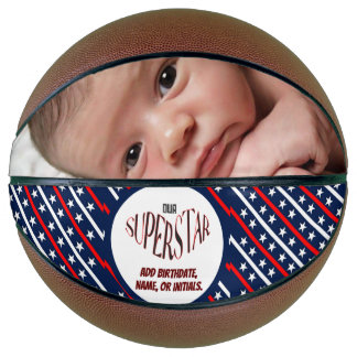 Our Superstar Red, White, And Blue Basketball