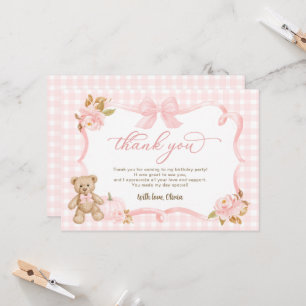 Our Sweet Little Pumpkin Is Turning One Thank You Card