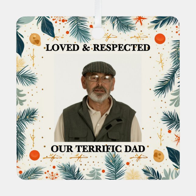 Our Terrific Dad™ Ornaments (Customise It!) (Front)