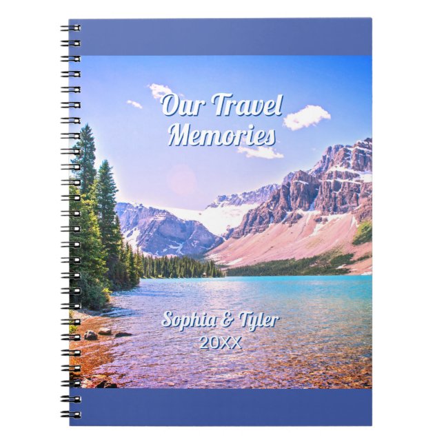Our Travel Memories, DIY Names & Year Notebook (Front)
