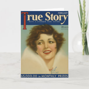 Our True Story - Vintage 1930s Romance Greeting Card