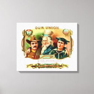 Our Union Vintage Cigar Box Label Canvas Print