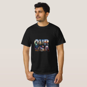 Our USA Landmark Typography T-Shirt