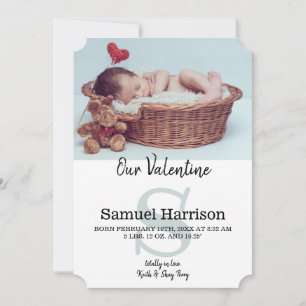 Our Valentine February Baby Announcement