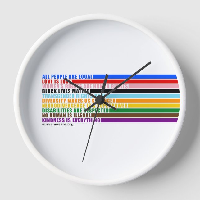 Our Values Are Wall Clock (Front)
