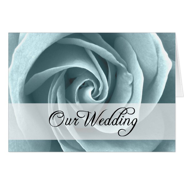Our Wedding : Blue Rose : (Front Horizontal)