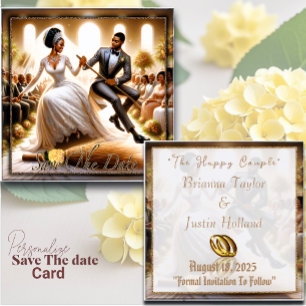 Our Wedding Day Bliss Elegant Save The Date Card