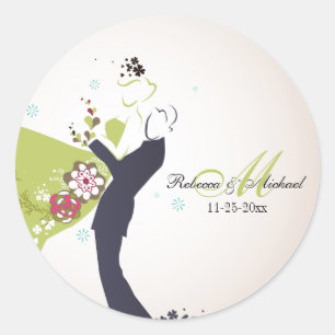 Our Wedding Day - Bride & Groom Stickers