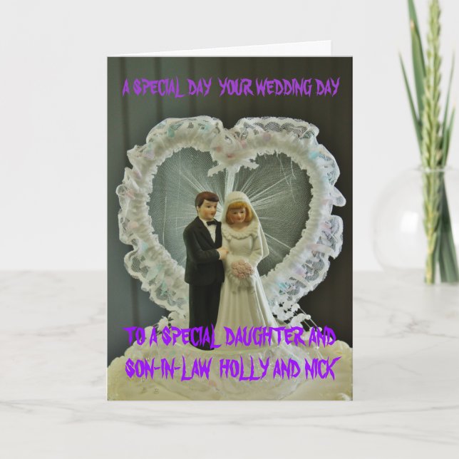 OUR WEDDING DAY  Card (Front)