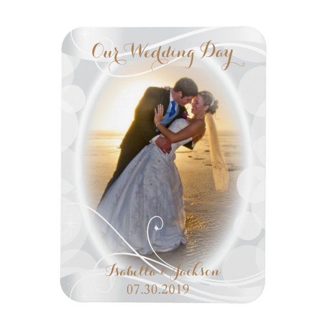 Our Wedding Day Keepsake Magnet (Vertical)