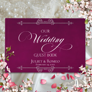Our Wedding Guest Book - Plum