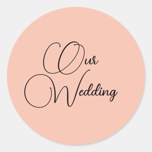 Our Wedding Invitation Seals (Front)
