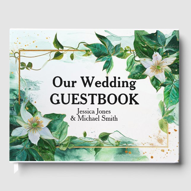 💍Our Wedding Passiflora Serenity Guest Book (Front)
