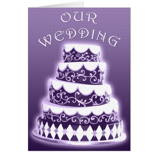Our Wedding : Purple Cake : (Front)