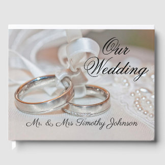 Our Wedding Ring Pillow Guest Book
