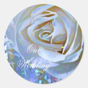 Our Wedding Rose Envelope Seal Stickers