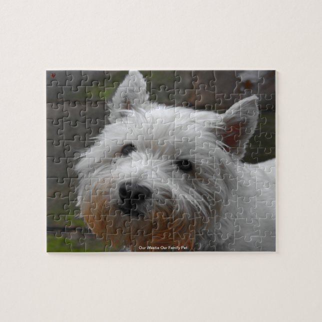 Our Westie Our Family Pet Jigsaw Puzzle (Horizontal)