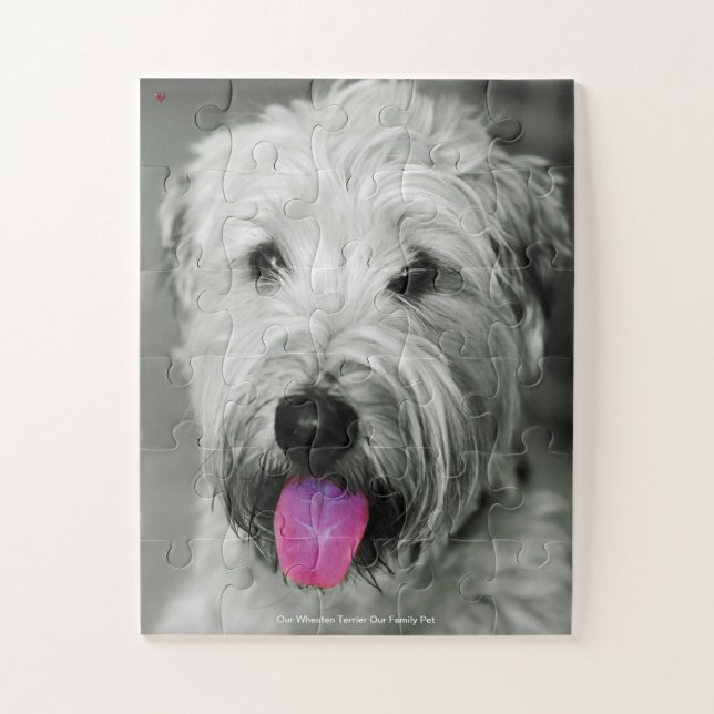 Our Wheaten Terrier Our Family Pet Jigsaw Puzzle (Vertical)