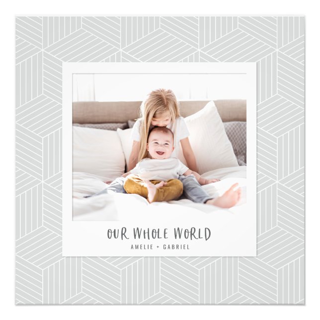 Our whole world instant photo geometric (Front)