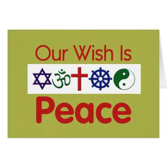 Our Wish PEACE Card