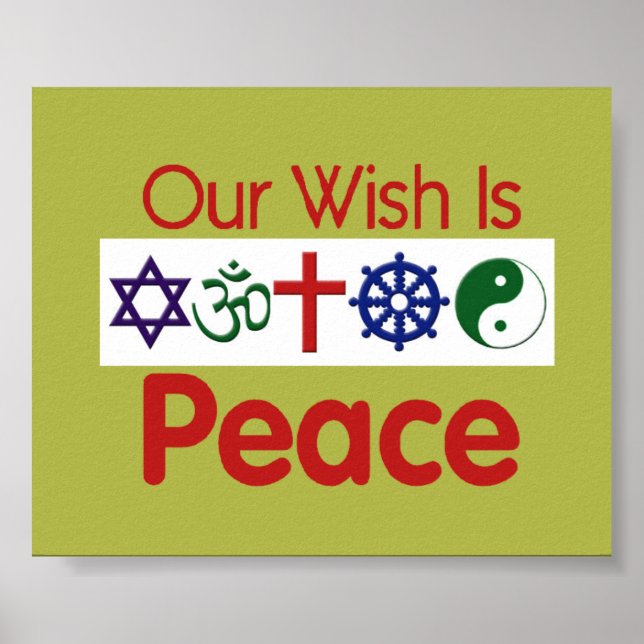 Our Wish PEACE Poster (Front)