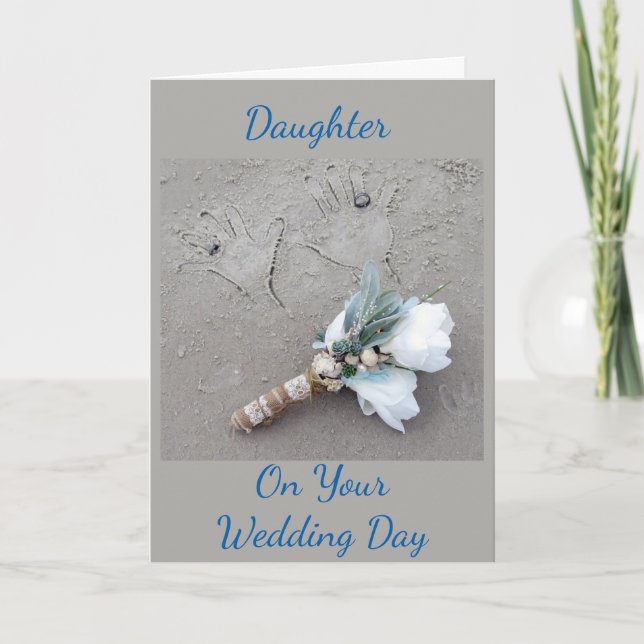 OUR **WISHES FOR YOUR WEDDING** DAUGHTER CARD (Front)